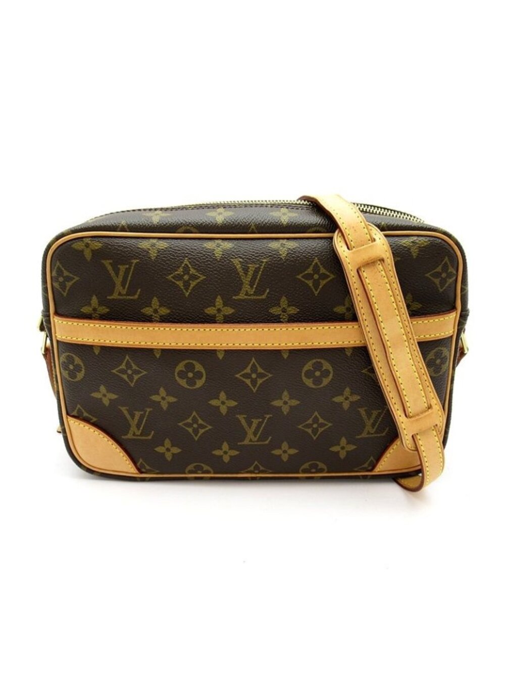 Louis Vuitton Monogram Shoulder Bag Brown